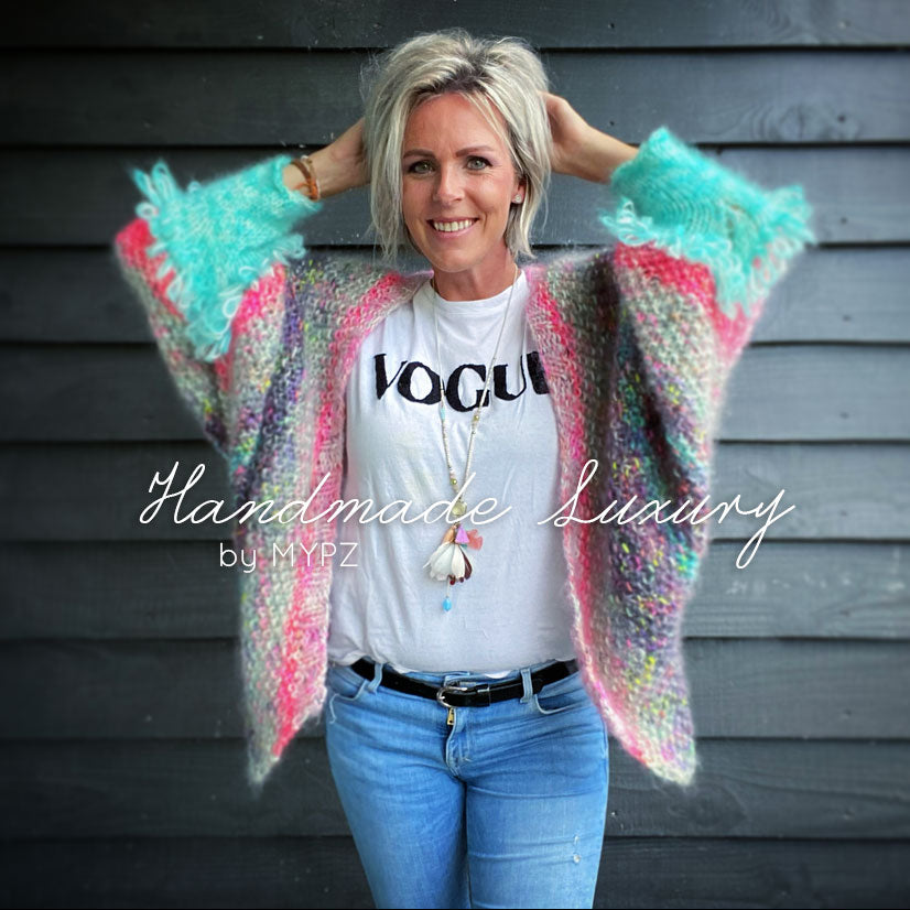 Plus size outlet loopy cardigan