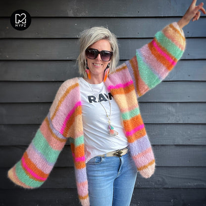Knitting kit – MYPZ Basic Light Mohair Cardigan Talia No10 (ENG-NL)
