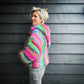 MYPZ mohair bomber cardigan with hoodie