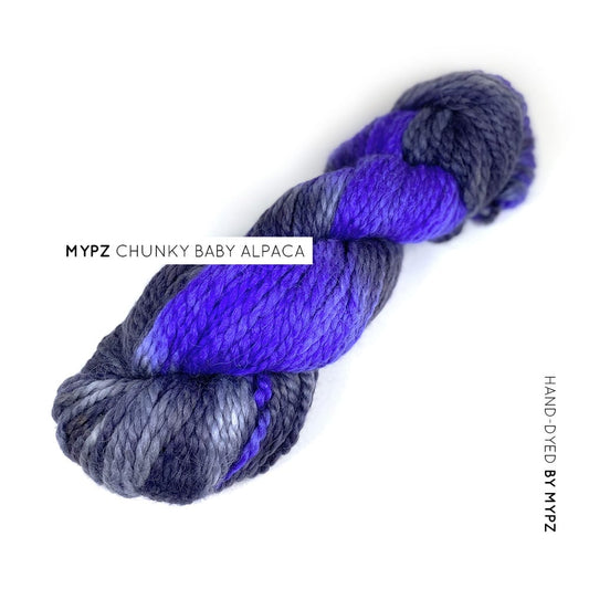 MYPZ chunky baby alpaca RAW blue