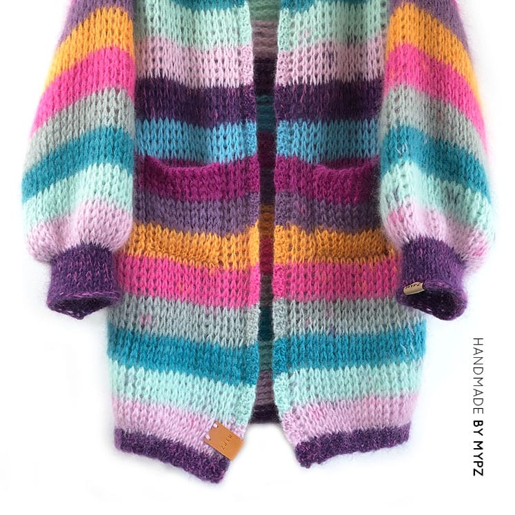 Kit crochet : Maxi Half Granny en coton dégradé et mohair et soie coloris  Lilas – L'Atelier d'Archibald