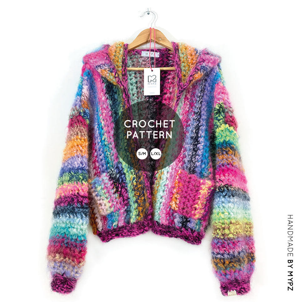 Crochet shop bomber jacket