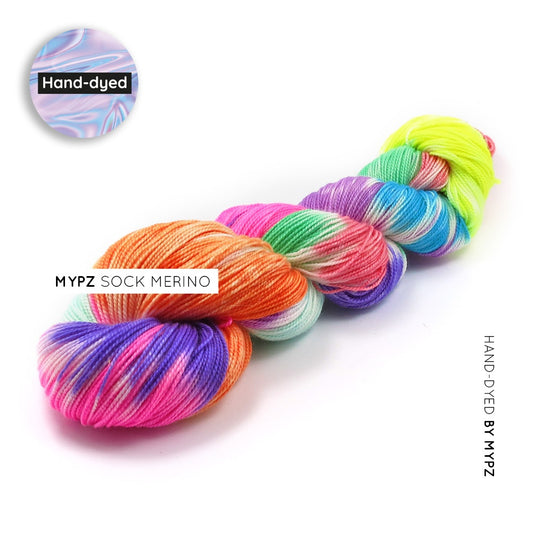 MYPZ Hand-dyed Sock Merino Rocket