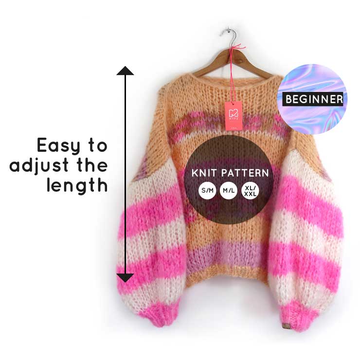 Beginner hot sale sweater knitting