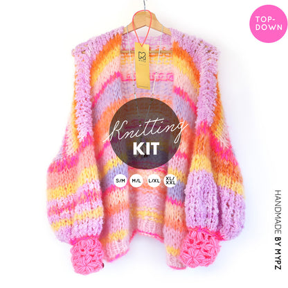 Knitting Kit – MYPZ Chunky top-down Cardigan Joy No.15 (ENG-NL)