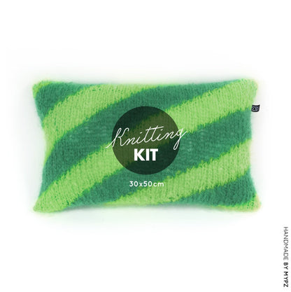 MYPZ knitting kit cushion cover diagonal no9 Greens