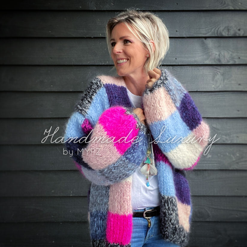 Patchwork 2025 mohair cardigan